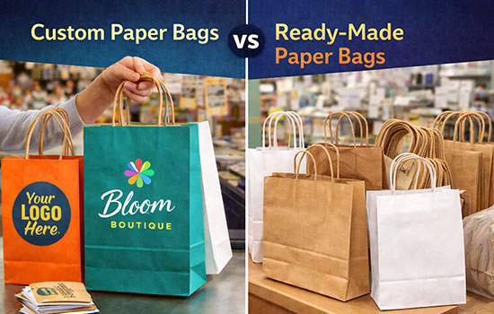 Custom vs. Ready-Made Paper Bags: Which Is Better for Your Business?